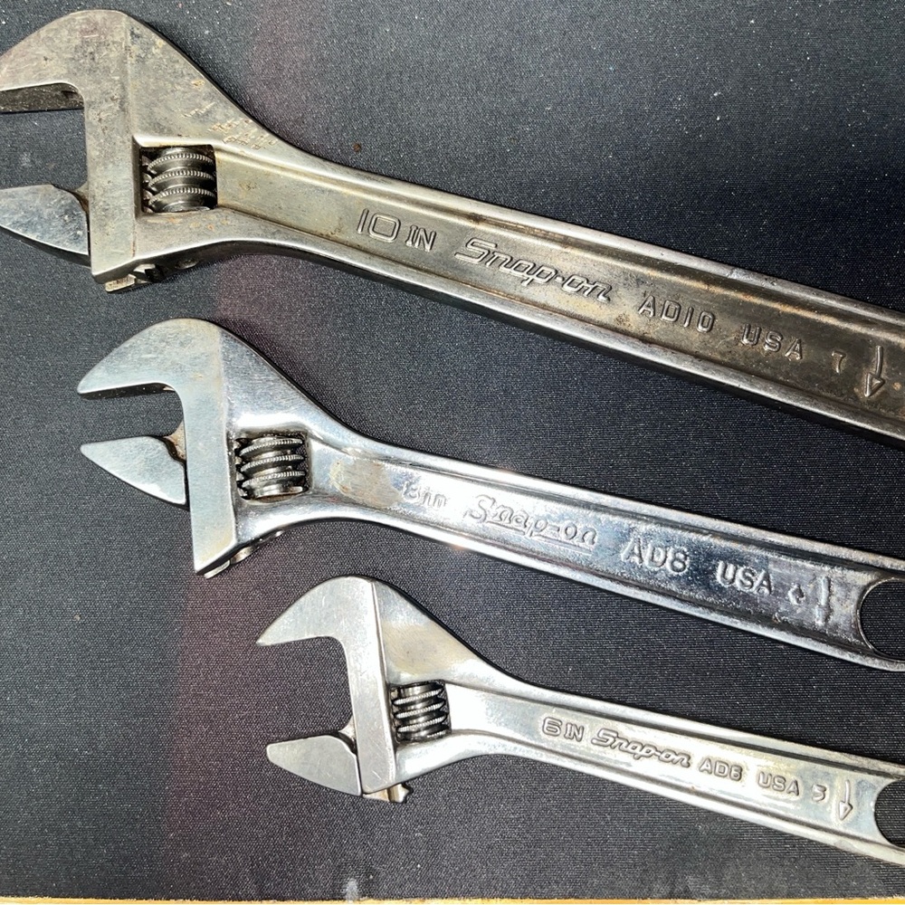 Snap-on Adjustable Wrench 3 pc. Set